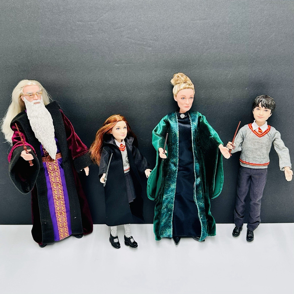 Mattel Other - Mattel Harry Potter Hermione Minerva McGonagall Dumbledore Wands Doll Lot of 4